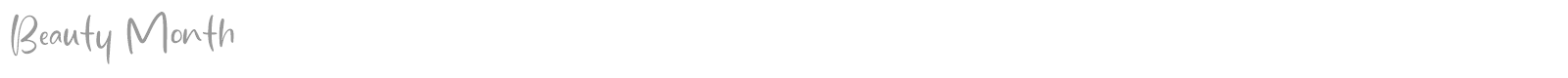 Beauty Month font preview